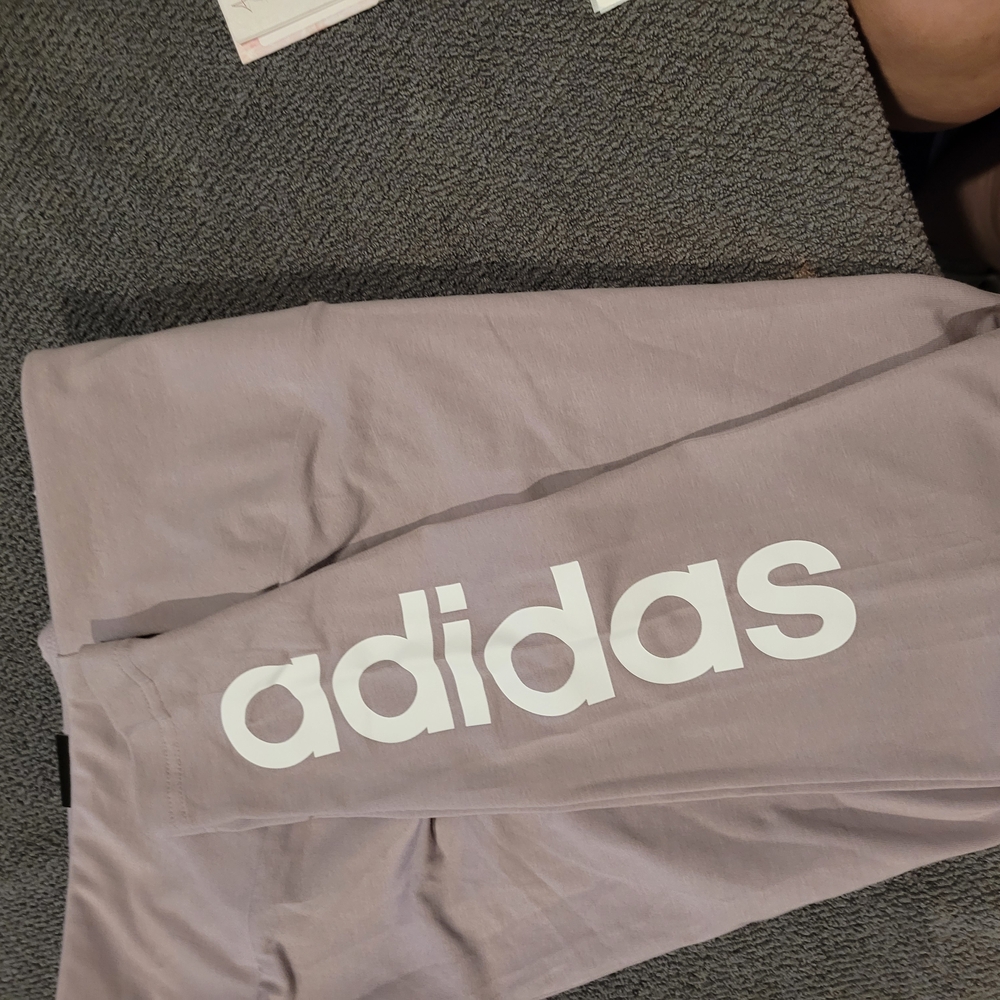 Adidas Womans Lavender Leggings